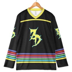 Spring Summer Men's Long-Sleeved Top Zeds Dead Rave Jersey Skeleton Hands Hockey Shirt Dubstep Festival Outfit Quick-drying Top