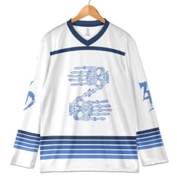 Spring Summer Men's Long-Sleeved Top Zeds Dead Rave Jersey Skeleton Hands Hockey Shirt Dubstep Festival Outfit Quick-drying Top