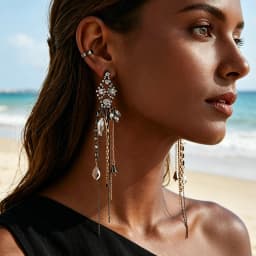 2026 Vintage Rhinestone Long Tassels EarrIngs for Women Fashion Banquet Party Jewelry Statement Earrings Gifts