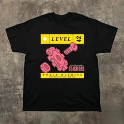 IXSPY Level 42 'World Machine' 40th Anniversary Tour Full T-Shirt Official Merchandise Music Fans and Collectors Men's Clothing