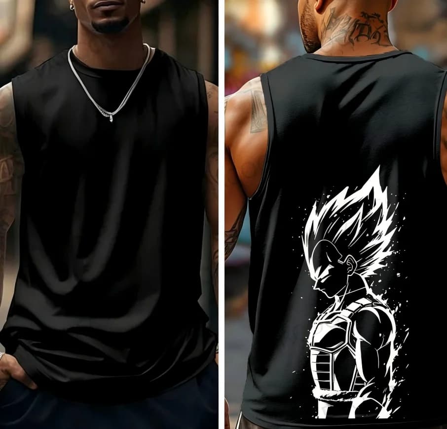 Summer New Japanese Anime Special Edition Men's and Women's Casual Basketball Suit Children's Y2K Loose Tank Top