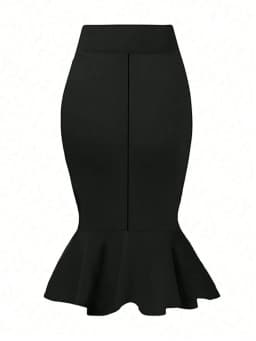 Women'S Spring Summer Elegant Commute Office Pencil High-Waist Skirt/Elegant Minimalist And Fashionable Style/Vacation Wear/Summ