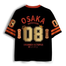 Japanese Classic Pattern Fun 3D Sports Fitness Men's and Women's V-neck T-shirt Children's Street Wear Outdoor Casual Top