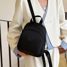 Unisex Mini Nylon Backpack Lightweight Water Resistant Casual Daily Travel School Small Daypack Shoulder Bag