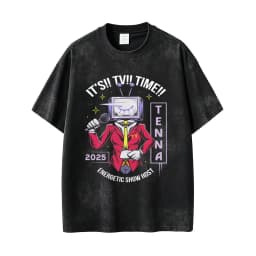 Washed Vintage Game Deltarune Spamton Funny Meme T-shirt Men's Women Clothing Casual Humor Lover Short Sleeve Oversized T Shirts