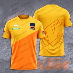 T-shirt à manches courtes col rond co-marqué KTM Racing Team sport décontracté pour les fans de course à porter au quotidien