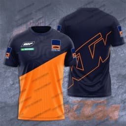 T-shirt à manches courtes col rond co-marqué KTM Racing Team sport décontracté pour les fans de course à porter au quotidien