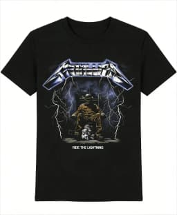 2026 Metallica Band T-Shirt 100% Cotton Graphic Tee Men Women Summer Streetwear Top