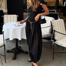 Women Casual Solid High Waist Pleated Balloon Long Pants Women Y2k Baggy Bloomers Solid Color High Waist Loose Fit Capris