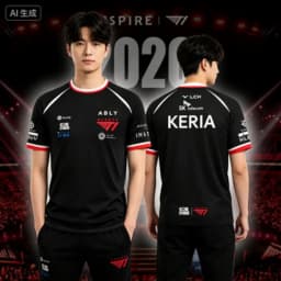 telecom Team PEYZ Player Esports Match Jersey Short-sleeve Sports T-shirt