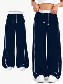 Summer New Style Loose Casual Sports Pants for Teenage Girls, Solid Color Fashionable Loose Casual Pants Suitable for Children Aged 5-13, Versatile Clothing for Home, School, and Outings