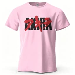 Unisex Akira Anime T-shirt Retro 90s Manga Graphic Print Casual Crew Neck Short Sleeve Loose Cotton Streetwear Tee for Men Women