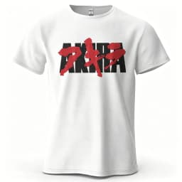 Unisex Akira Anime T-shirt Retro 90s Manga Graphic Print Casual Crew Neck Short Sleeve Loose Cotton Streetwear Tee for Men Women