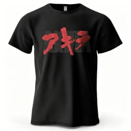 Unisex Akira Anime T-shirt Retro 90s Manga Graphic Print Casual Crew Neck Short Sleeve Loose Cotton Streetwear Tee for Men Women