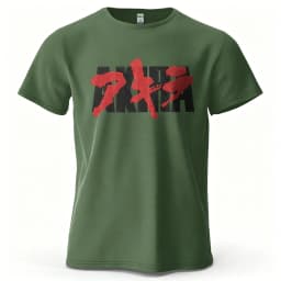 Unisex Akira Anime T-shirt Retro 90s Manga Graphic Print Casual Crew Neck Short Sleeve Loose Cotton Streetwear Tee for Men Women
