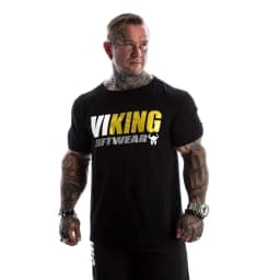 2026 GYM American Muscle Fitness Short Sleeve Men's Printed T-shirt Round Neck Loose Large Size Trend Slim Brother Short Sleeve