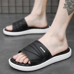 Fashion Mens Acupressure Massage Slippers Home Indoor Slides Sleeper Comfortable Men's Slide Slipper for House Room Foot Massage