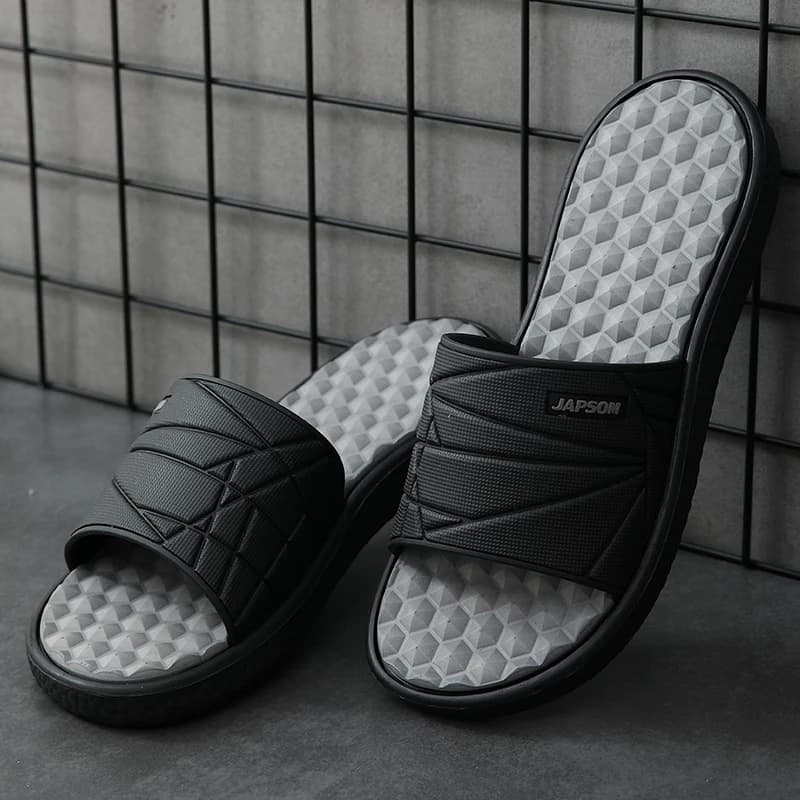 Fashion Mens Acupressure Massage Slippers Home Indoor Slides Sleeper Comfortable Men's Slide Slipper for House Room Foot Massage