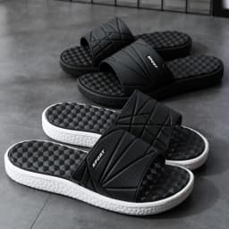 Fashion Mens Acupressure Massage Slippers Home Indoor Slides Sleeper Comfortable Men's Slide Slipper for House Room Foot Massage