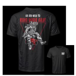 Trendy Military Tactics Viper Skeleton Outdoor Sports Leisure T-Shirt Men's and Women's Luxury Brand Top