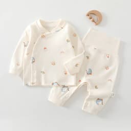2026 New Baby Boy Girl Pure Cotton 2pcs Clothes Set Newborn Spring Fall Stylish Top Pant Daily Wear 0-24M Kid Casual Cute Outfit