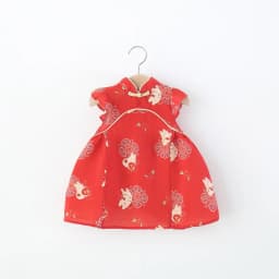 Baby Girl Dress Summer Cartoon Chinese-Style Infant Girl Dress Adorable Cheongsam Baby Dress