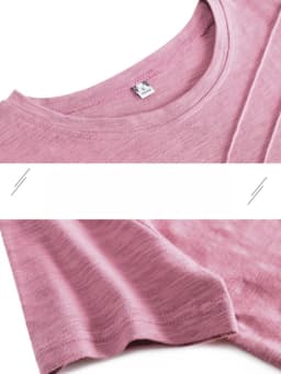 AOSSVIAO 2026 Summer Solid Color Women's T-Shirts Slub Cotton O-Neck Short Sleeve T-Shirt Loose Casual Simple Button Basic Top