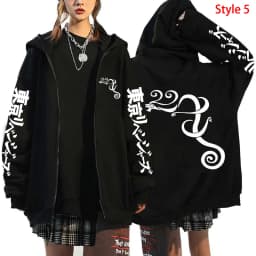 Tokyo Avengers Printed Zipper Hooded Hip-hop Street Style Soft Printed Pattern Casual Hoodie for Daily Men and Women's Wear