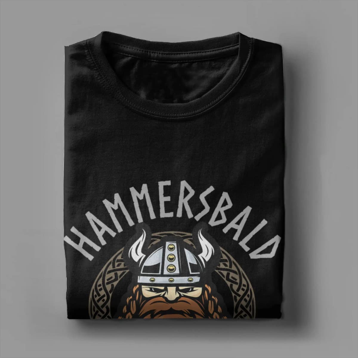 Hammersbald Viking God of Impatience T Shirt Men Cotton Vintage T-Shirts Crew Neck Tees Short Sleeve Tops Graphic Printed