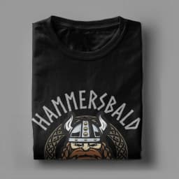 Hammersbald Viking God of Impatience T Shirt Men Cotton Vintage T-Shirts Crew Neck Tees Short Sleeve Tops Graphic Printed