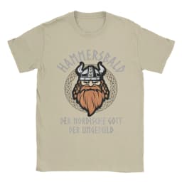 Hammersbald Viking God of Impatience T Shirt Men Cotton Vintage T-Shirts Crew Neck Tees Short Sleeve Tops Graphic Printed