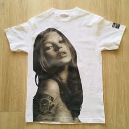 Kate Moss Pattern Printed Cotton Short Sleeve T-shirt Casual Fashion T-shirt Men Women Harajuku Retro T-shirts Unisex Y2k Tops