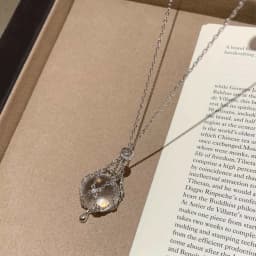 925 Sterling Silver White Crystal Starburst Mesh Pendant Telescopic Necklace Accessory-Niche Design,High-End,Versatile for Women