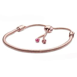 Star Shaped Adjustable Bracelet S925 Pure Silver Rose Snake Bone Chain DIY Accessories Charm Women's Jewelry Wedding Gifts