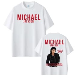 King of Pop Michael Jackson Bad Era Graphics T Shirts Men Women Fashion Classic Pop Music T-shirt Short Sleeve Oversized T Shirt