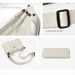 Trendy Soft Nylon Cloth Women Shoulder Bag Multiple Pockets Casual Style Messenger Bag Solid Color Crossbody Bags Party