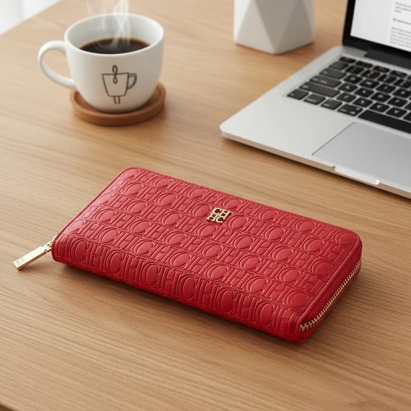 CH Standard Wallet Fashion Classic Women's Small Wallet Solid Color Design Multi-Letter Embossed Women's Coin Purse Luxury