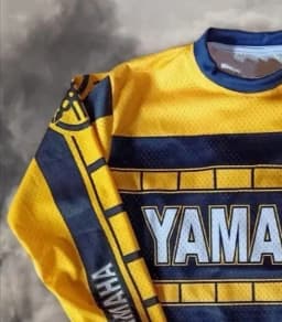 2026 New Retro YAMAHA Fashionable Casual Long Sleeved Cycling Suit Men's Racing Oversized Breathable Quick Drying Sports Shirt