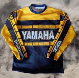 2026 New Retro YAMAHA Fashionable Casual Long Sleeved Cycling Suit Men's Racing Oversized Breathable Quick Drying Sports Shirt