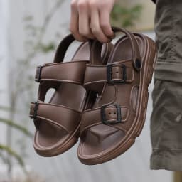 2026 New Thick Sole Sandals for Men Summer Comfortable Slip Resistant Simple Fashion Outdoor Beach Two Way Slide Sandals