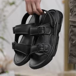 2026 New Thick Sole Sandals for Men Summer Comfortable Slip Resistant Simple Fashion Outdoor Beach Two Way Slide Sandals
