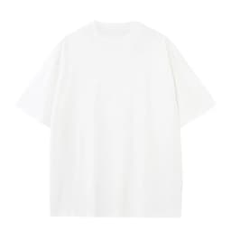 2026 Summer Fashion New Cotton White Solid T-shirt Men's Large Size Casual Round Neck Men's Basic T-shirt High Quality Classic