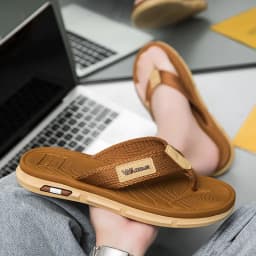 Men's Non-Slip Flip Flops Breathable Wear-Resistant Thong Sandals Casual Beach Slippers Comfortable Soft Sole