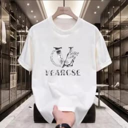 2026 New Men's 100_cotton Oversized Luxury Graphics Fashionable Brand Shirt Summer Women's Hot Sale O-neck Short Sleeve Tshirt