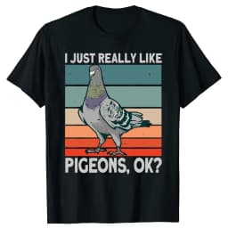 Pigeon Pigeoff Bird Birdwatcher Birdwatching T-shirt Cute Funny Graphic T-shirt Womne Tshirt T Shirt Summer Streetwear Graphic