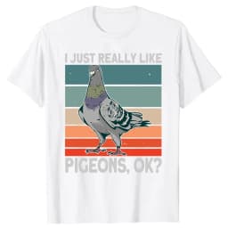 Pigeon Pigeoff Bird Birdwatcher Birdwatching T-shirt Cute Funny Graphic T-shirt Womne Tshirt T Shirt Summer Streetwear Graphic