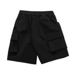 New Summer Teenage Boys Shorts Pants Casual Solid Color Loose Knee-Length Cargo Pants For Kids 3-14 Years Children Trousers