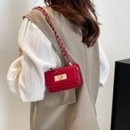 2026 5 Color NEW Design Bags for Women, Trendy New Western-style Chain Mini Crossbody Bags, Fashionable Temperament Bags