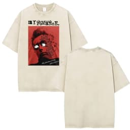 Rock Band My Chemical Romance Washed T-shirt The Black Parade 2026 Tour T-shirts Men's Clothing Gothic Loose T Shirts Streetwear