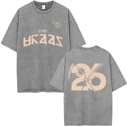 Rock Band My Chemical Romance Washed T-shirt The Black Parade 2026 Tour T-shirts Men's Clothing Gothic Loose T Shirts Streetwear